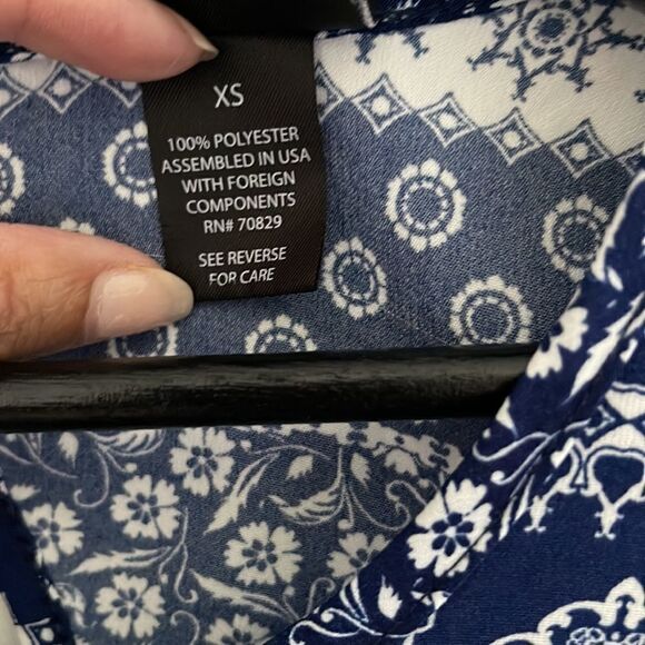 Rue 21 Mini Dress. Blue and White. XS‎ - Picture 7 of 7